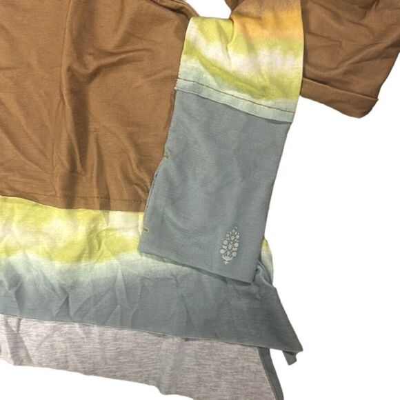 Free People Movement tempo Printed Long-Sleeve shirt sz Med - Picture 4 of 5